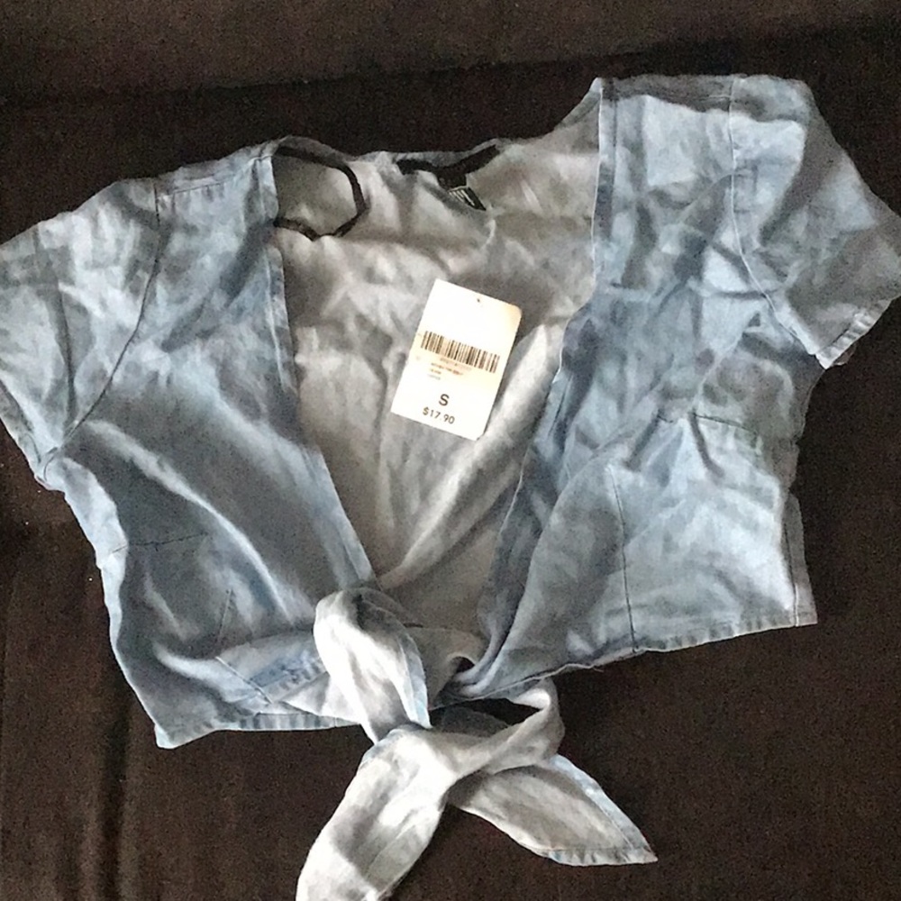 Jean crop top